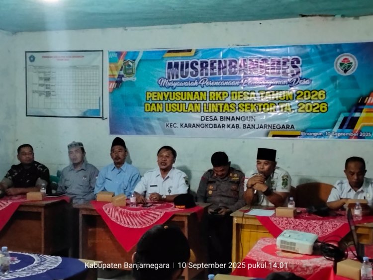 Dukung Program Pemerintah Babinsa Hadiri Musrenbang Desa Binangun