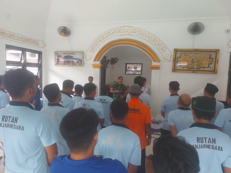 Kasdim Banjarnegara Isi Wawasan Kebangsaan untuk Warga Binaan Rutan