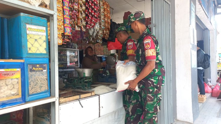 Upaya Menjaga Ketahanan Pangan Di Wilayah Babinsa Pastikan Stok Beras Dan Bahan Pokok