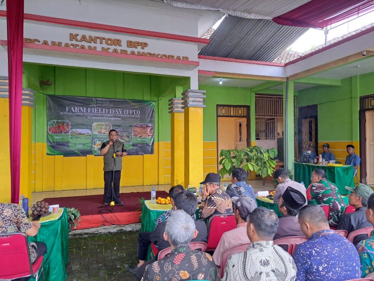 Serka Purnomo Hadiri Undangan FARM FIELD DAY Sekolah Lapang Penglolaan Tanaman Terpadu
