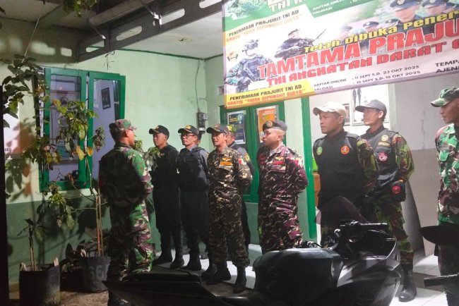 Koramil 16 Pejawaran Gelar Patroli Bersama Komponen Masyarakat