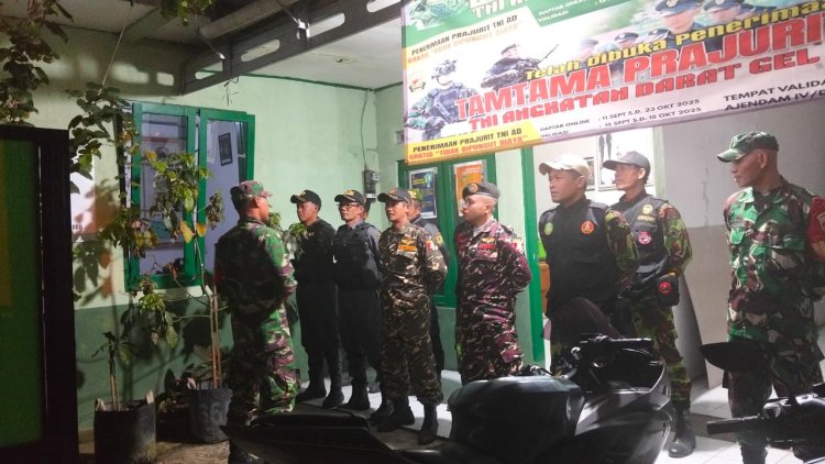 Koramil 16 Pejawaran Gelar Patroli Bersama Komponen Masyarakat