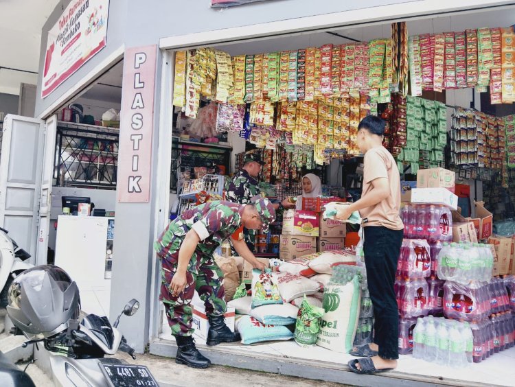 Babinsa Cek Harga Sembako di Pasar Tradisional, Pantau Stabilitas dan Ketersediaan Barang