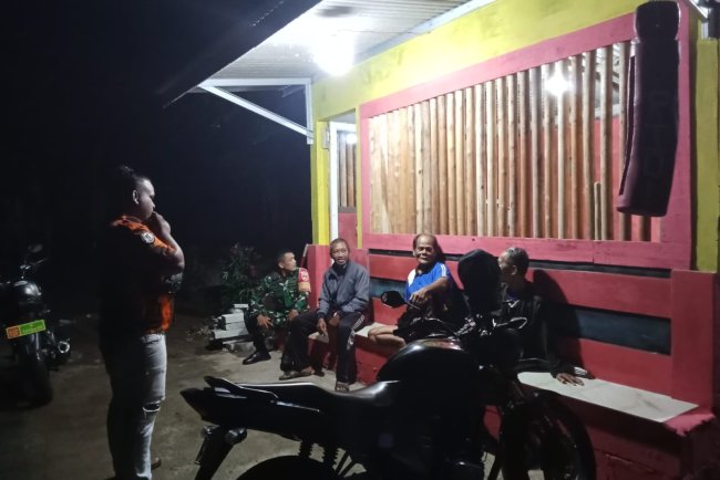 Koramil 11/Punggelan Laksanakan Patroli Malam untuk Ciptakan Kondisi Aman dan Kondusif