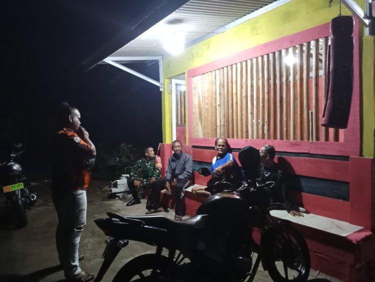 Koramil 11/Punggelan Laksanakan Patroli Malam untuk Ciptakan Kondisi Aman dan Kondusif