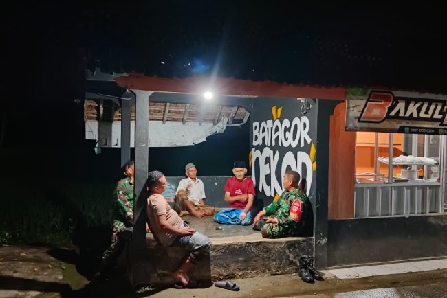 Koramil 09 Susukan Gelar Patroli Malam, Guna Tingkatkan Kamtibmas