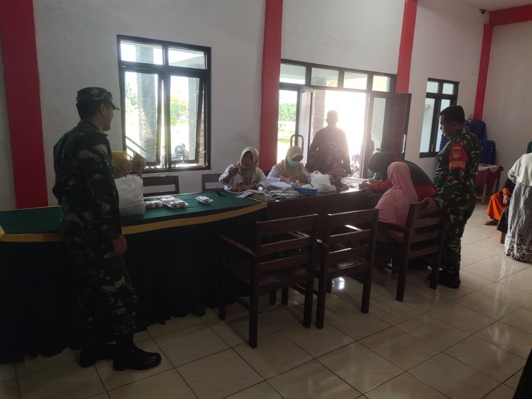 Koramil 03 Wanadadi Dampingi Posyandu Lansia, Wujud Kepedulian Kesehatan Warga Karangjambe
