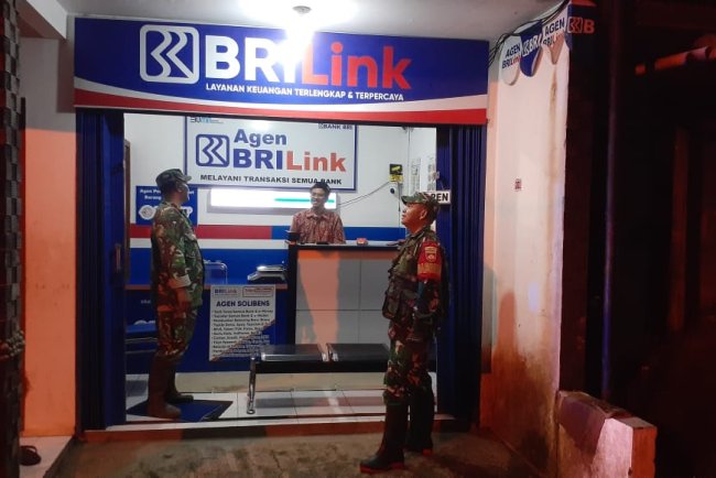 Koramil 18 Pagentan Dan Polsek Pgt Melaksanakan Patroli Malam Bersama