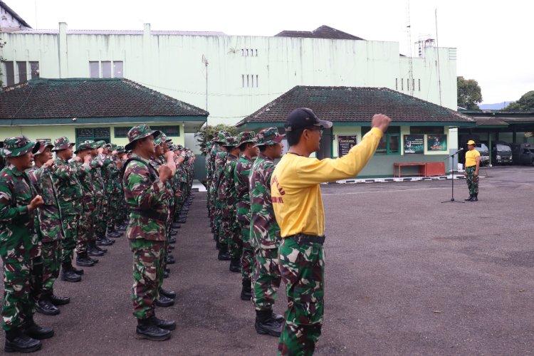 Hanmars 10 KM Uji Ketangguhan Prajurit Kodim 0704/Banjarnegara