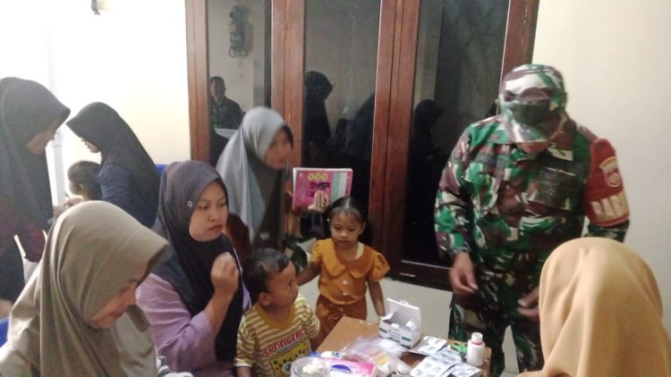 Babinsa Monitoring Posyandu Balita