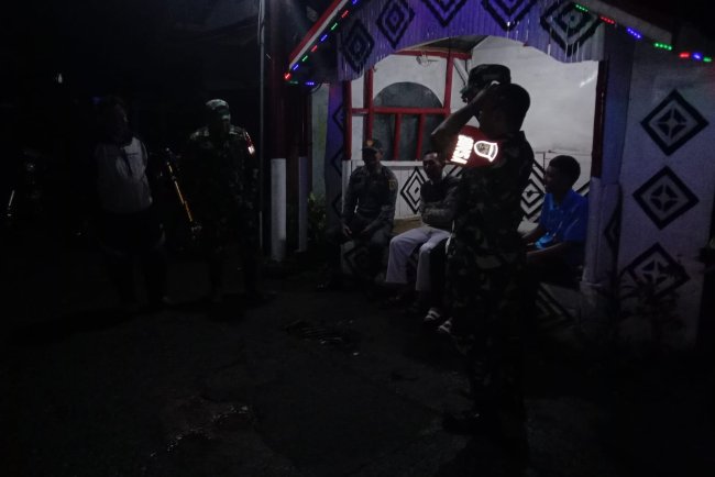 Babinsa Koramil 06 Kalibening Aktif  Laksanakan Patroli Malam
