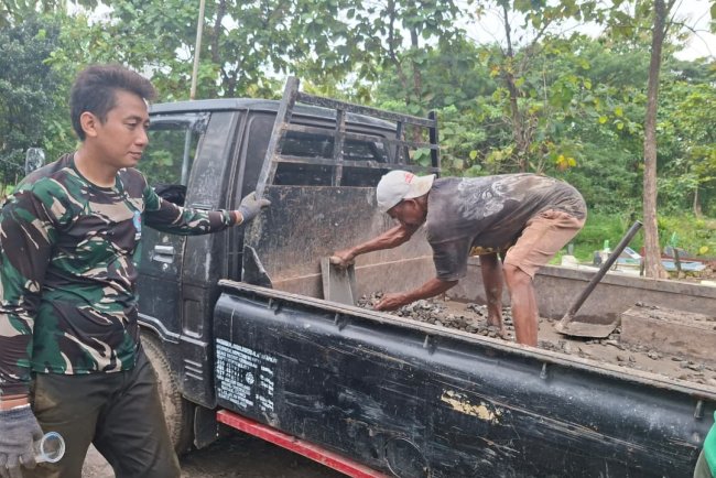 Sosok Serda Eko Sutrisno, Dibalik Pembangunan Desa Cikuya
