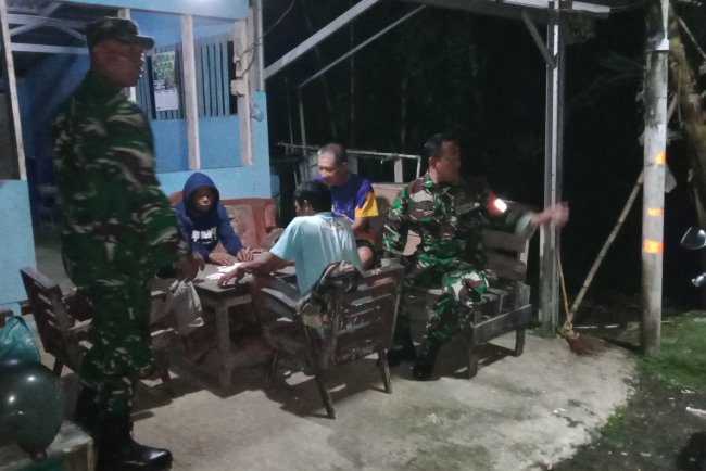 Serka Suryanto Bersinergi Lewat Patroli Siskamling