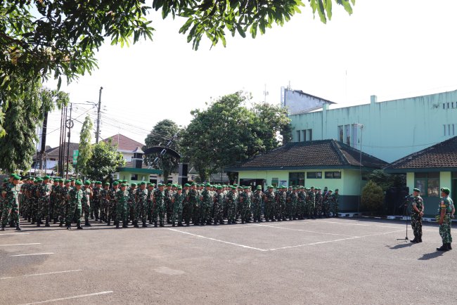 Apel Kembali Cuti Lebaran Dandim Banjarnegara Tekankan Disiplin dan Tanggung Jawab