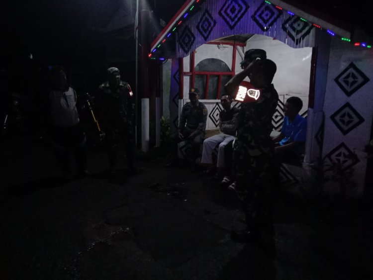 Babinsa Koramil 06 Kalibening Aktif  Laksanakan Patroli Malam