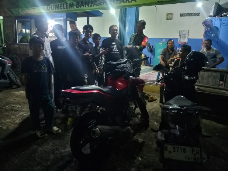 BABINSA SELALU BERSAMA BANSER DAN LINMAS MENJAGA KEAMANAN DAN KETERTIBAN MENJELANG BULAN SUCI RAMADHAN