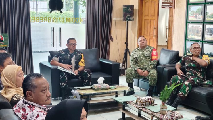 Dandim 0713/Brebes Paparkan  Program TMMD ke Tim Wasev PJO