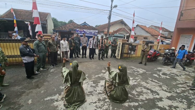 Harmoni Budaya Sambut Tim Wasev Mabesad di TMMD Reguler ke-127 Brebes