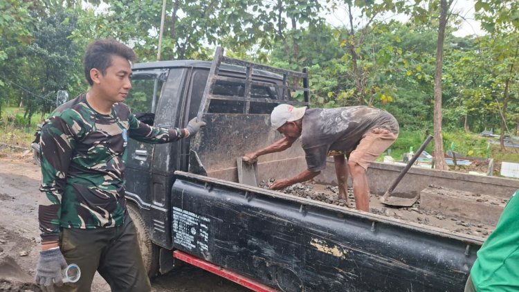 Sosok Serda Eko Sutrisno, Dibalik Pembangunan Desa Cikuya