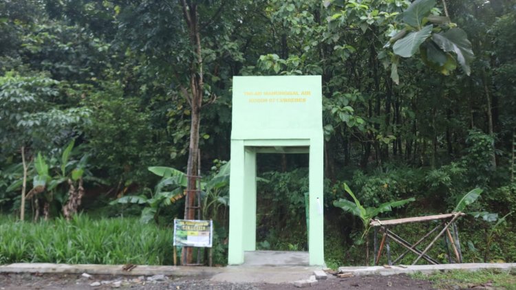 Atasi Krisis Air Bersih, TMMD Kodim Brebes Bangun Bak Penampungan "TNI AD Manunggal Air" 