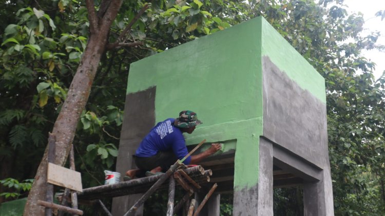 Program Unggulan KASAD "TNI Manunggal Air" di Desa Cikuya Masuki Tahap Finishing