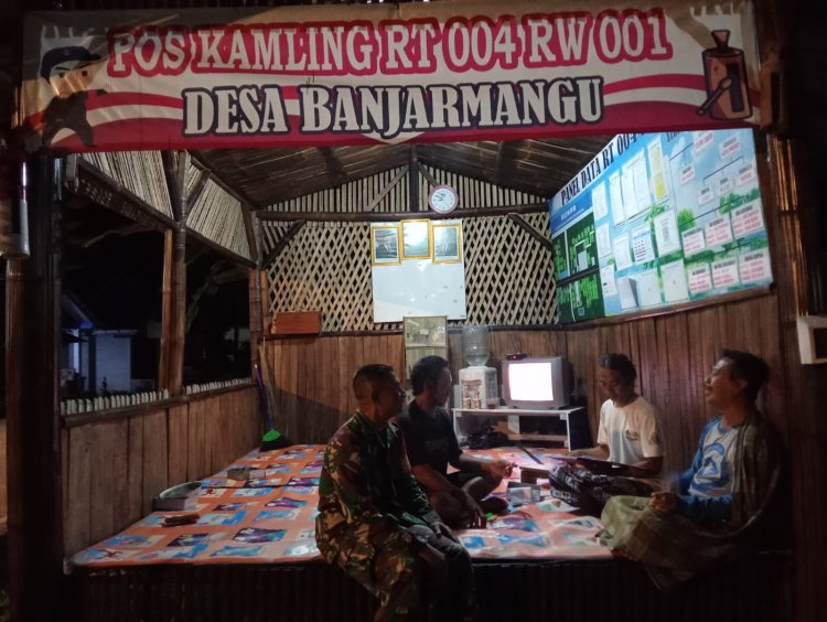 Koramil 13 Banjarmangu laksanakan patroli