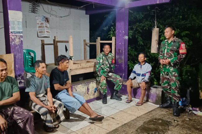 Koramil 09 Susukan Gelar Patroli Malam, Guna Tingkatkan Kamtibmas