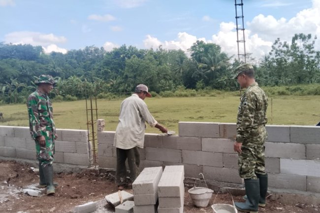 Pastikan Progres Berjalan Baik Pgs Danramil 03 Wanadadi Tinjau KDKMP Desa Kasilib