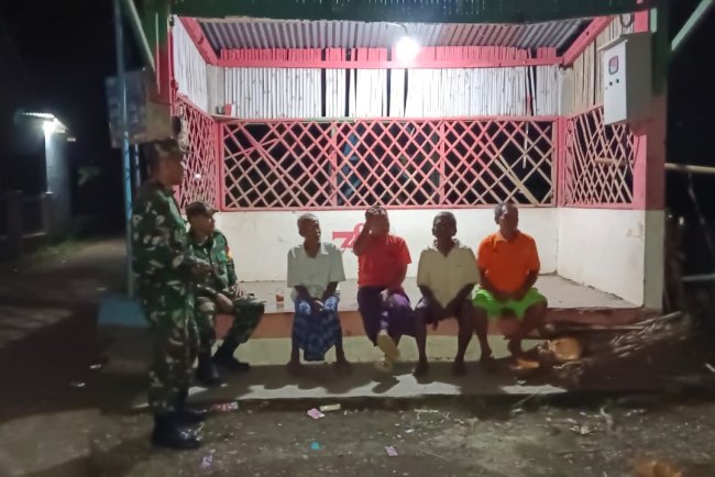 Koramil 09 Susukan Laksanakan Patroli Malam Tingkatkan Kamtibmas di wilayah Susukan