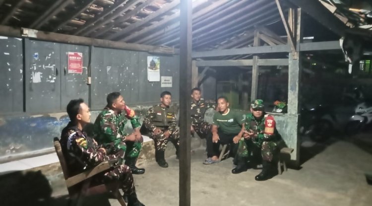 Babinsa dan Aparat keamanan Desa Bersatu Ciptakan Lingkungan Aman dan Nyaman