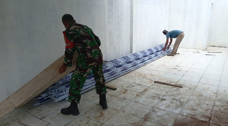 Teras Mulai Tertata Sentuhan Akhir KDKMP Desa Kemiri Kian Terlihat