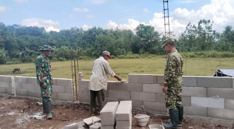 Pastikan Progres Berjalan Baik Pgs Danramil 03 Wanadadi Tinjau KDKMP Desa Kasilib