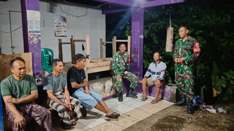 Koramil 09 Susukan Gelar Patroli Malam, Guna Tingkatkan Kamtibmas