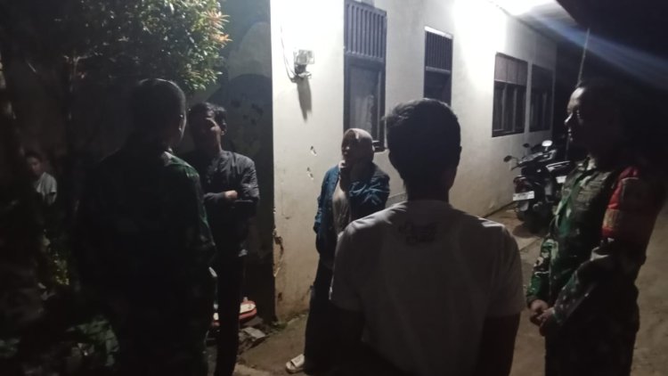 Babinsa Koramil 13 Banjarmangu laksanakan  patroli Keamanan Wilayah Binaan