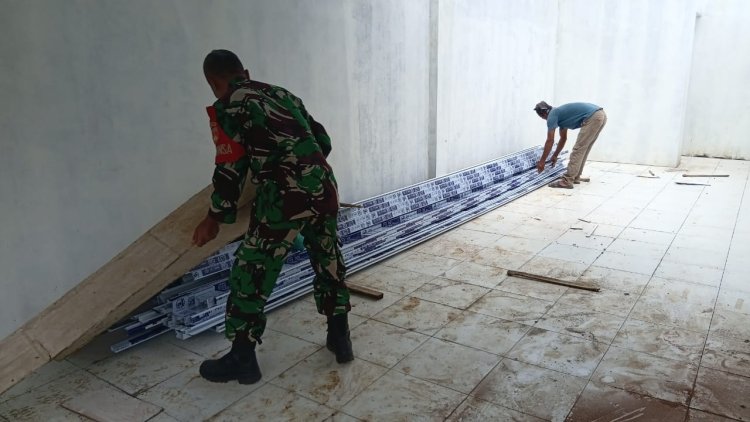 Teras Mulai Tertata Sentuhan Akhir KDKMP Desa Kemiri Kian Terlihat