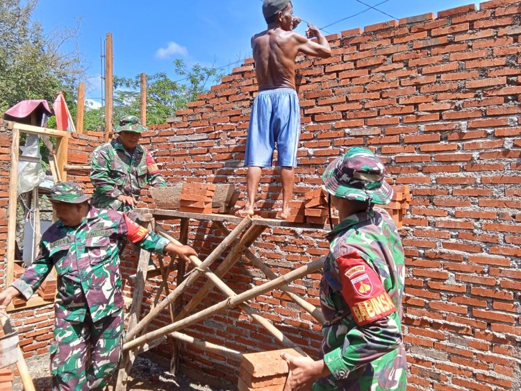 Koramil 08 Melaksanakan kerja Bakti