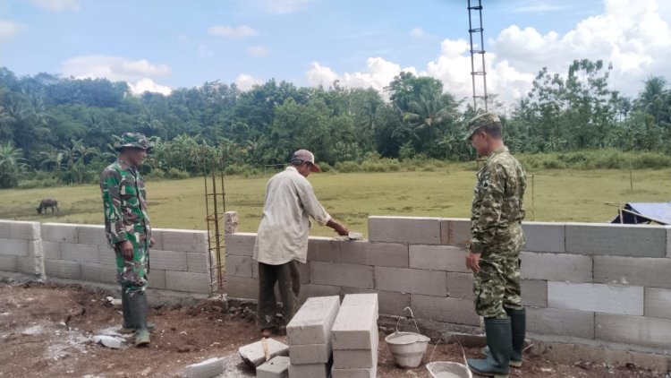 Pastikan Progres Berjalan Baik Pgs Danramil 03 Wanadadi Tinjau KDKMP Desa Kasilib