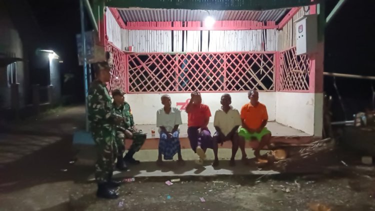 Koramil 09 Susukan Laksanakan Patroli Malam Tingkatkan Kamtibmas di wilayah Susukan