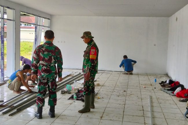 Pj Danramil 03 Wanadadi Tinjau Pembangunan KDKMP di Desa Linggasari