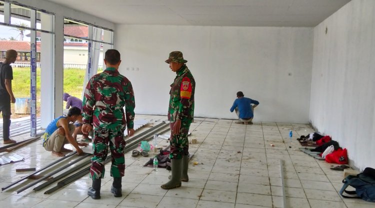 Pj Danramil 03 Wanadadi Tinjau Pembangunan KDKMP di Desa Linggasari