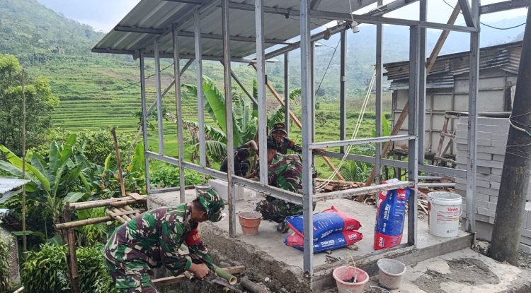 TMMD Sengkuyung Tahap II Kodim 0704 Banjarnegara Dorong Pembangunan Desa Lawen