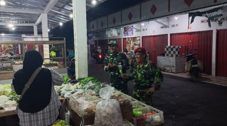 Koramil 15 Rakit Bersama Kokam Dan Warga Laksanakan Patroli Malam Hari