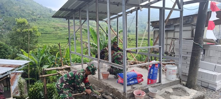 TMMD Sengkuyung Tahap II Kodim 0704 Banjarnegara Dorong Pembangunan Desa Lawen