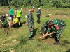Koramil 02 Klampok Bersama Forkopimcam dan Siswa SMAN 1 Purwareja Klampok Gelar Aksi Penghijauan di Bantaran Sungai Serayu