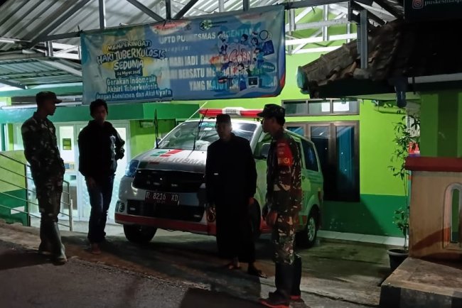 Babinsa Koramil 18 Pagentan Laksanakan Patroli Malam Guna Memastikan Keamanan Wilayah
