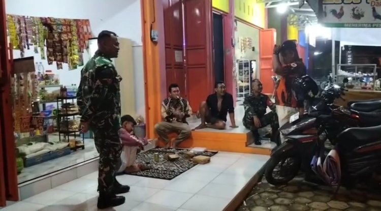 Koramil 11 Punggelan Sinergi Patroli Siskamling Sasar Bahaya Narkoba dan Judi Online