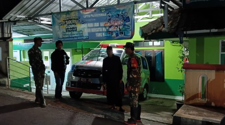 Babinsa Koramil 18 Pagentan Laksanakan Patroli Malam Guna Memastikan Keamanan Wilayah